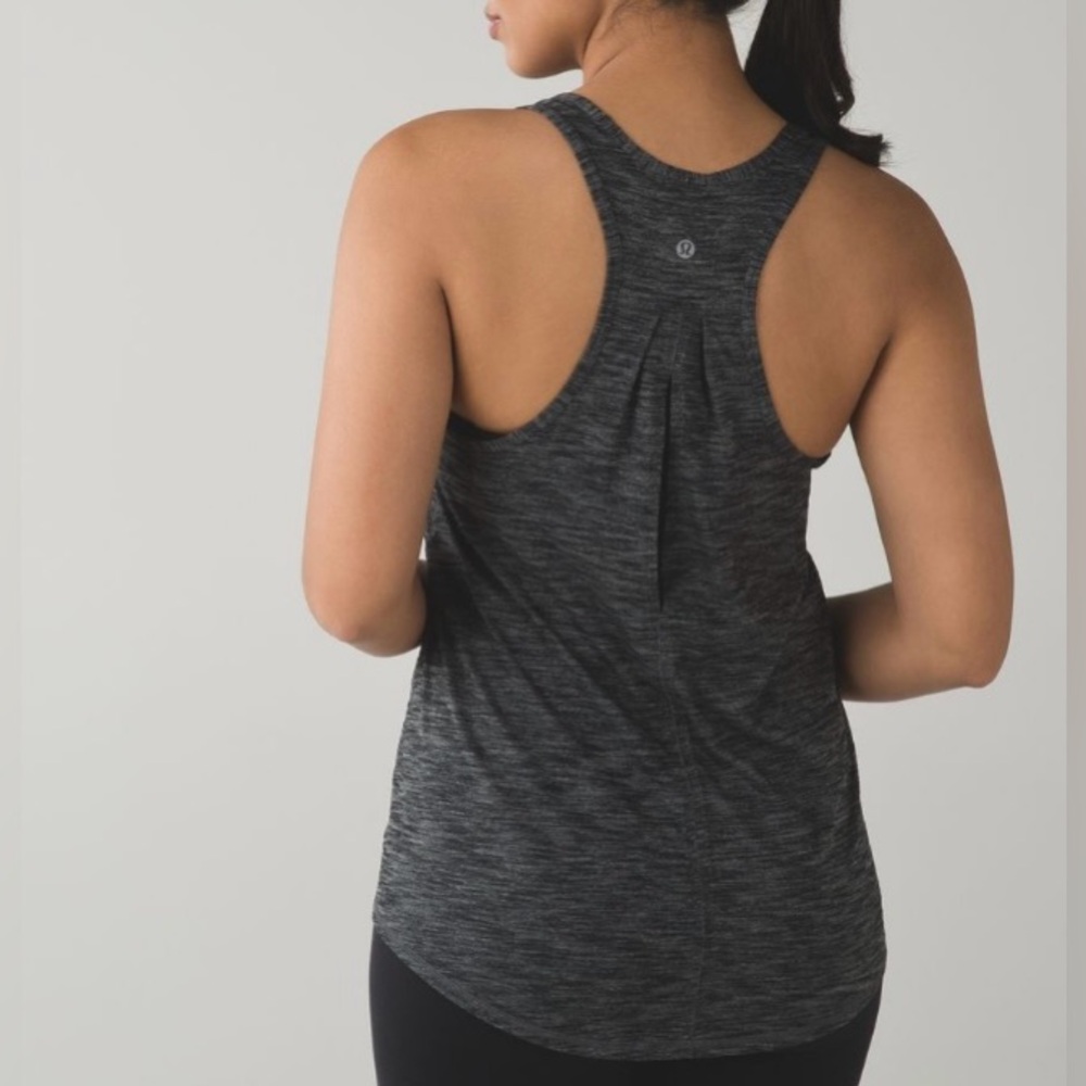 Lululemon Salute the Sun Singlet II Heathered Black